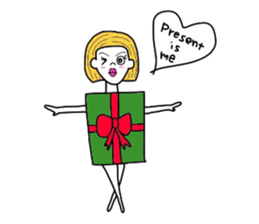 Pretty girls and cat sticker #4037472