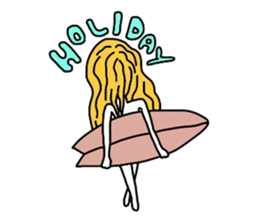 Pretty girls and cat sticker #4037476