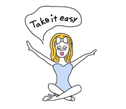 Pretty girls and cat sticker #4037488