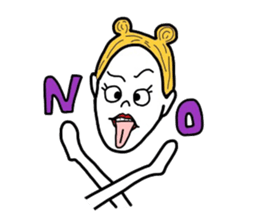 Pretty girls and cat sticker #4037494