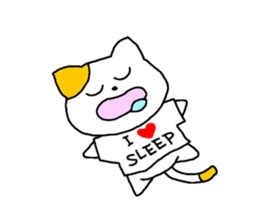 so sleepy cat 1 (English ver.) sticker #4037616