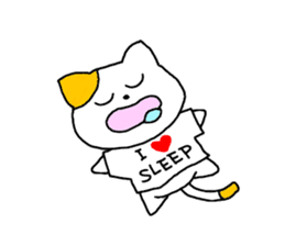 so sleepy cat 1 (English ver.) sticker #4037616
