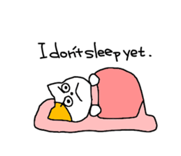 so sleepy cat 1 (English ver.) sticker #4037620