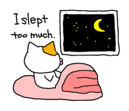 so sleepy cat 1 (English ver.) sticker #4037632