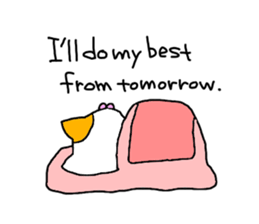 so sleepy cat 1 (English ver.) sticker #4037633