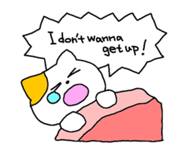 so sleepy cat 1 (English ver.) sticker #4037636