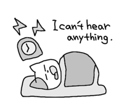 so sleepy cat 1 (English ver.) sticker #4037638