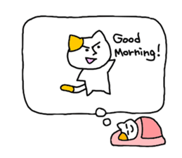so sleepy cat 1 (English ver.) sticker #4037640
