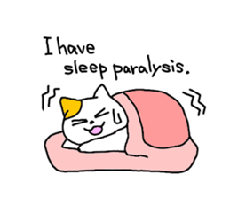 so sleepy cat 1 (English ver.) sticker #4037643
