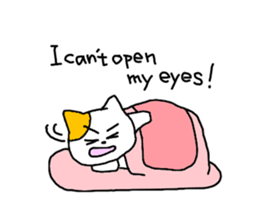 so sleepy cat 1 (English ver.) sticker #4037645
