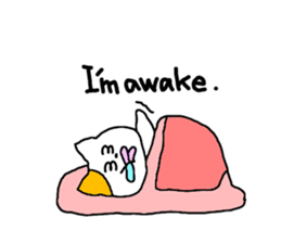 so sleepy cat 1 (English ver.) sticker #4037647