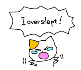 so sleepy cat 1 (English ver.) sticker #4037649