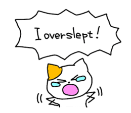 so sleepy cat 1 (English ver.) sticker #4037649