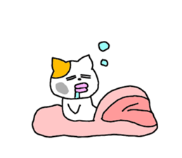 so sleepy cat 1 (English ver.) sticker #4037650
