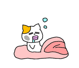 so sleepy cat 1 (English ver.) sticker #4037650