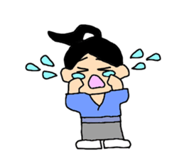 Lazy Samurai (English ver.) sticker #4037663