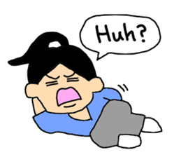 Lazy Samurai (English ver.) sticker #4037675