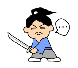 Lazy Samurai (English ver.) sticker #4037686