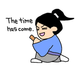 Lazy Samurai (English ver.) sticker #4037688