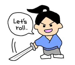 Lazy Samurai (English ver.) sticker #4037694