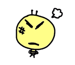 Bee Sticker 2 (sometimes dog) sticker #4038941