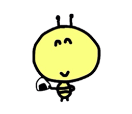 Bee Sticker 2 (sometimes dog) sticker #4038951