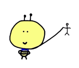 Bee Sticker 2 (sometimes dog) sticker #4038958