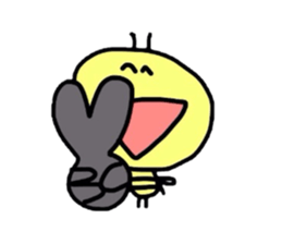 Bee Sticker 2 (sometimes dog) sticker #4038964