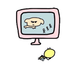 Bee Sticker 2 (sometimes dog) sticker #4038975