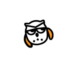 mom and the child owl sticker #4039070