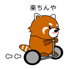 Red panda in Kansai region of Japan 2 sticker #4039103
