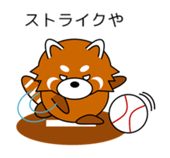 Red panda in Kansai region of Japan 2 sticker #4039119
