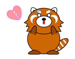 Red panda in Kansai region of Japan 2 sticker #4039126