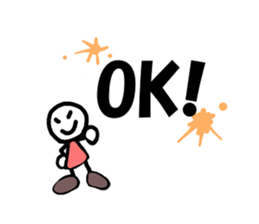 In large letters sticker #4039857