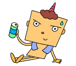 Colorful demon sticker #4040096