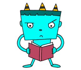 Colorful demon sticker #4040099