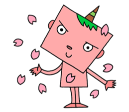 Colorful demon sticker #4040104