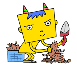 Colorful demon sticker #4040106