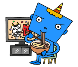 Colorful demon sticker #4040107