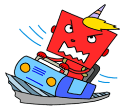 Colorful demon sticker #4040110