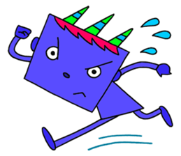 Colorful demon sticker #4040114