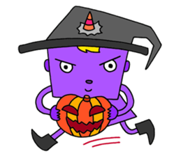 Colorful demon sticker #4040116