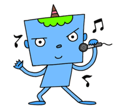 Colorful demon sticker #4040119