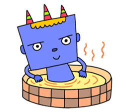 Colorful demon sticker #4040123