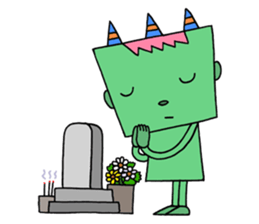 Colorful demon sticker #4040125