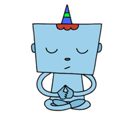 Colorful demon sticker #4040128