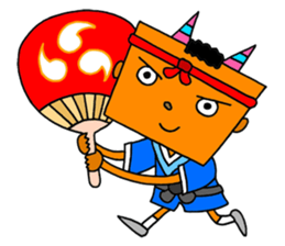 Colorful demon sticker #4040129