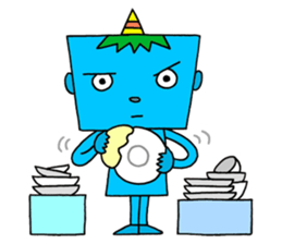 Colorful demon sticker #4040134