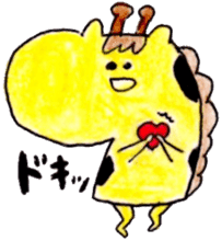 There's Something About giraffe. sticker #4040756