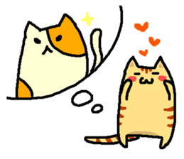 Tiger cat "Tora" sticker #4041503